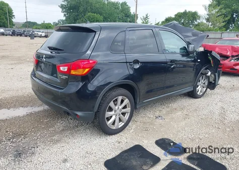 2014 Mitsubishi Outlander Sport Es z USA, uszkodzony, nr VIN 4A4AP3AUXEE015885